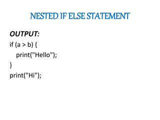 Conditional statements | PPTX image.