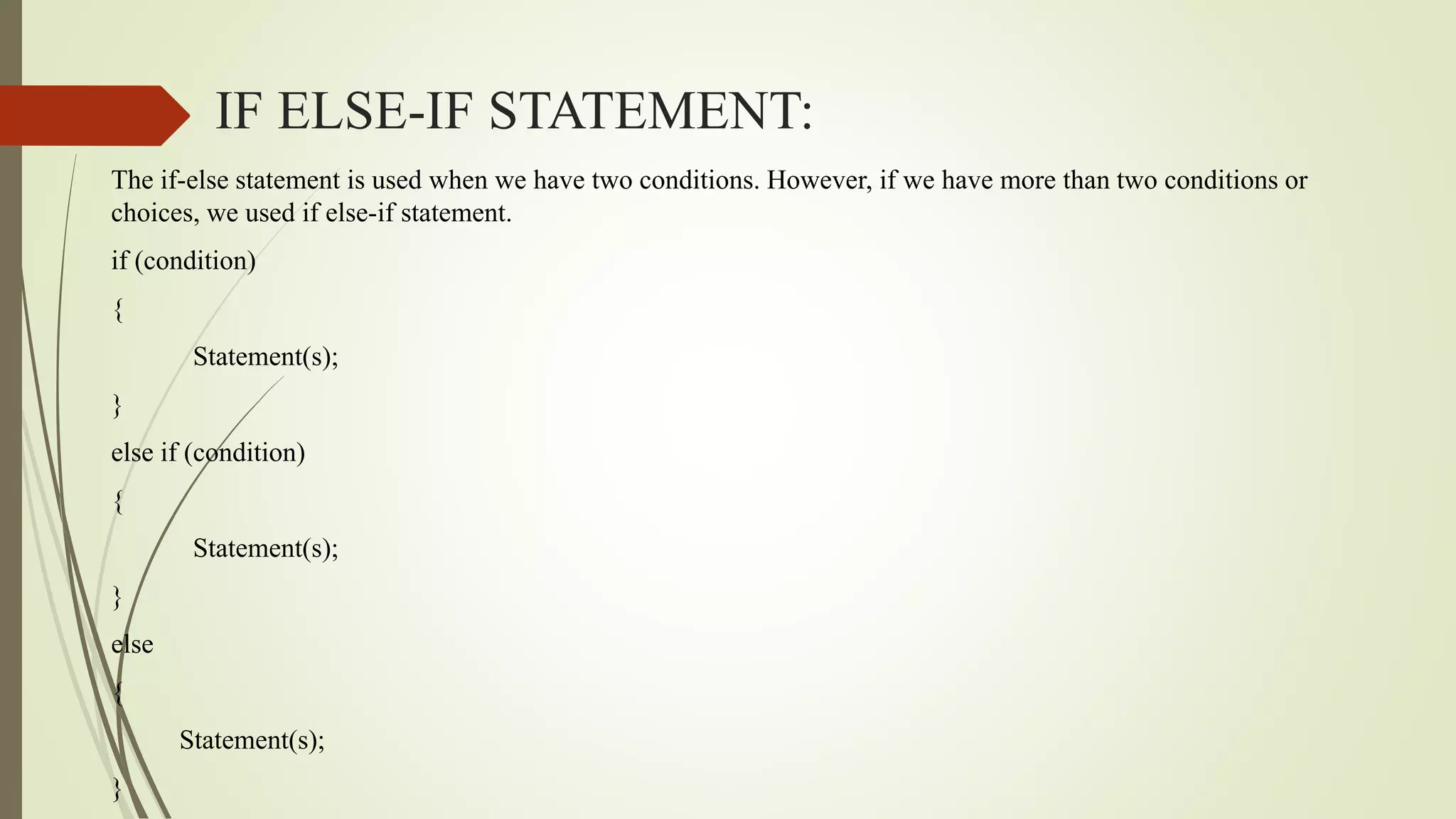 Conditional statements | PPT