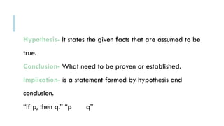 Conditional Hypothesis Examples CONDITIONAL STATEMENTS last topic on 2nd quarter.pptx