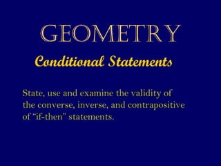 converse of a conditional statement