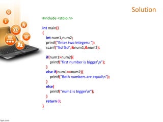 return statements do not work in else if conditions ·... SPL 7 | Conditional Statements in C | PDF