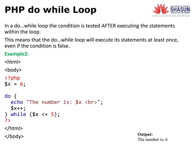 PHP CONDITIONAL STATEMENTS AND LOOPING.ppt
