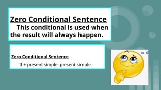 TYPES OF CONDITIONAL SENTENCES (Zero, First, Second, Third) | PPTX