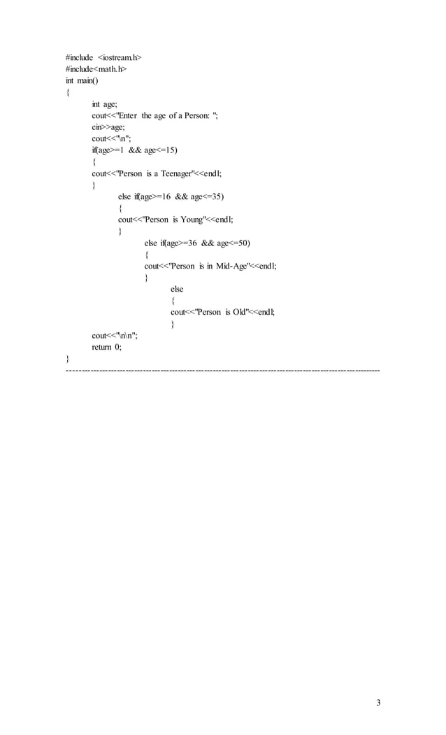 Conditional structure