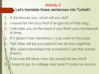 Type 3 Conditional Powerpoint Comprehensive Guide to English Conditional Sentences: Types and Usage ...