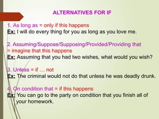 Type 3 Conditional Powerpoint Comprehensive Guide to English Conditional Sentences: Types and Usage ...