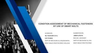 CONDITION ASSESSMENT OF MECHANICAL FASTENERS.pptx