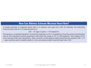 11/14/2019 K. Soundararajan, MPT, SRIHER 47
 