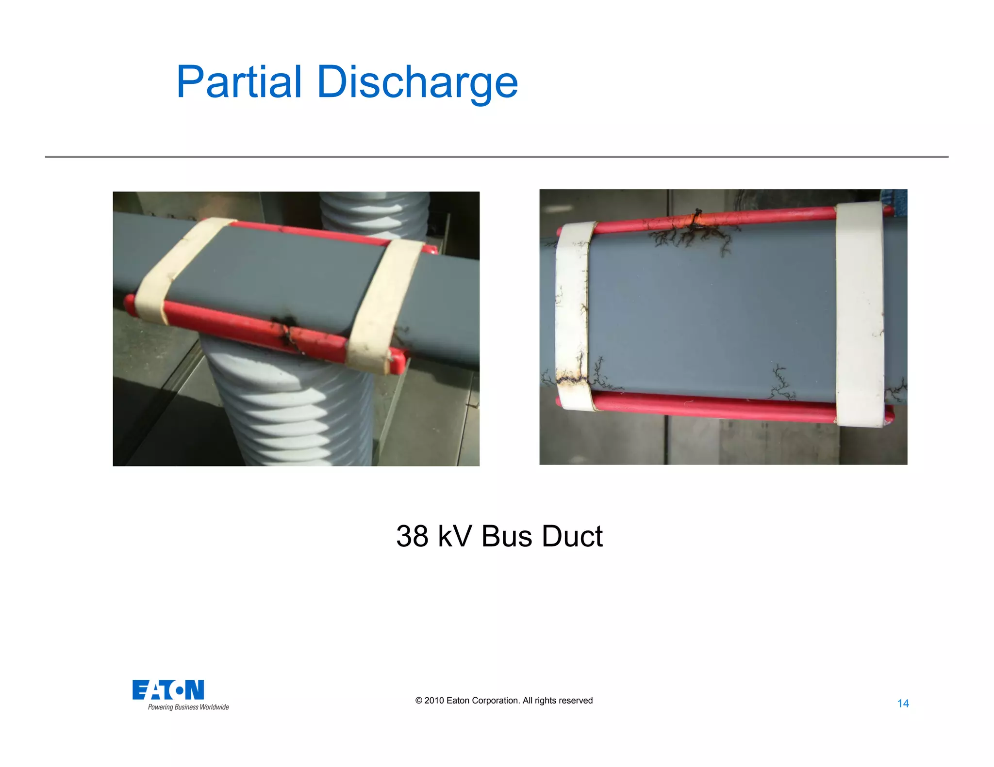 14
14© 2010 Eaton Corporation. All rights reserved.
38 kV Bus Duct
Partial Discharge
 