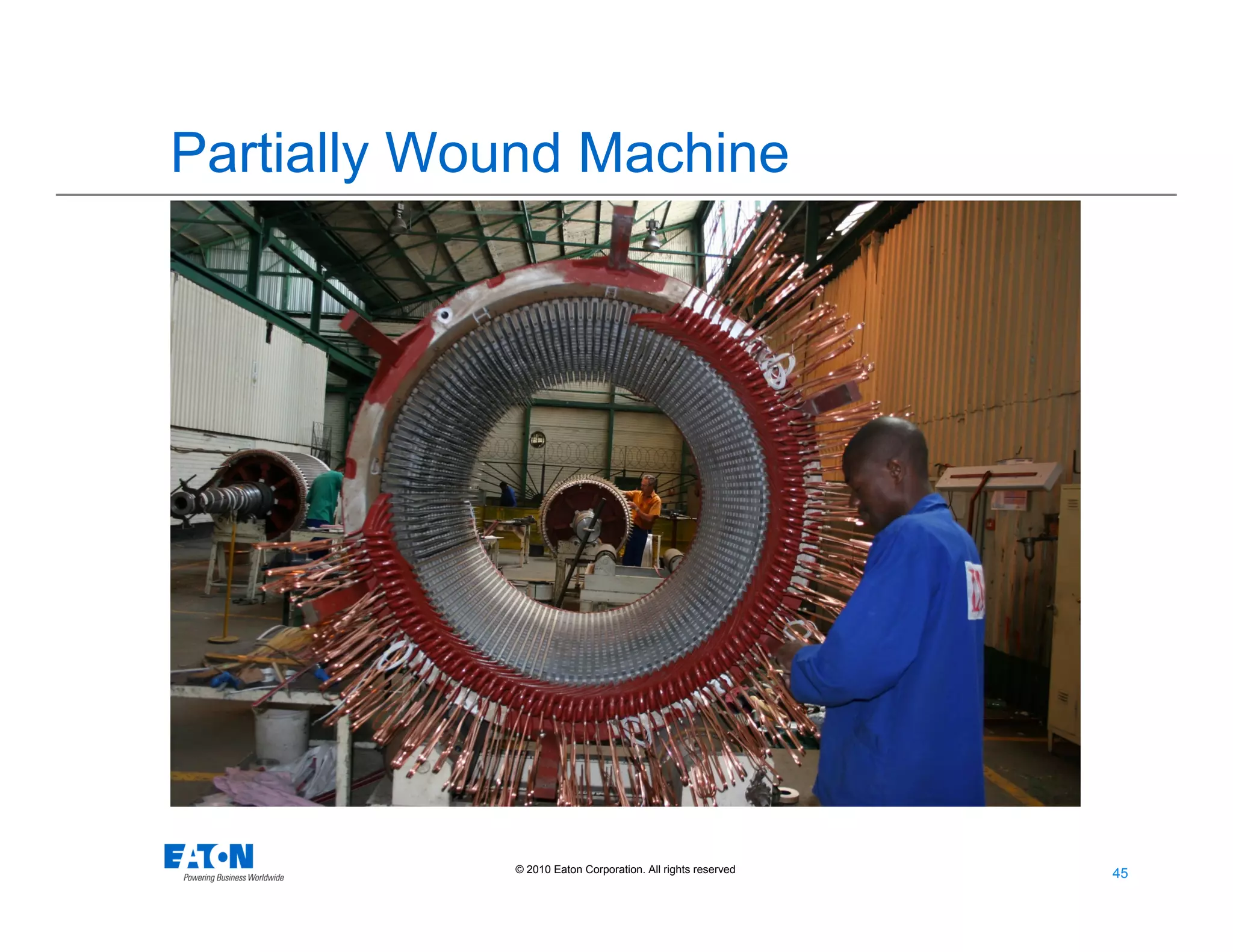 45
45© 2010 Eaton Corporation. All rights reserved.
Partially Wound Machine
 