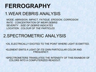 Condition monitoring through non destructive testings of machine ppt | PPT
