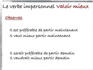 Conditionnel présent