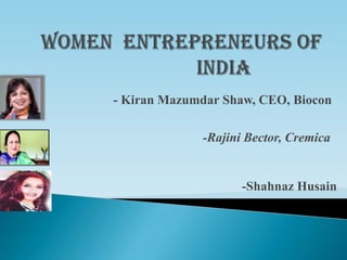 Condition of women entreprenuers in india