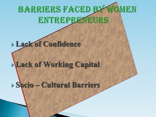Condition of women entreprenuers in india