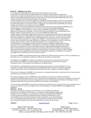 Conditions generales de vente ODIMAT