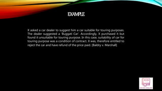 Dealer Conditional Example Conditions and warranties | PPTX