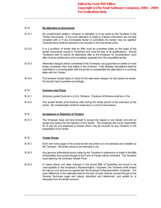 Conditions Of Contract