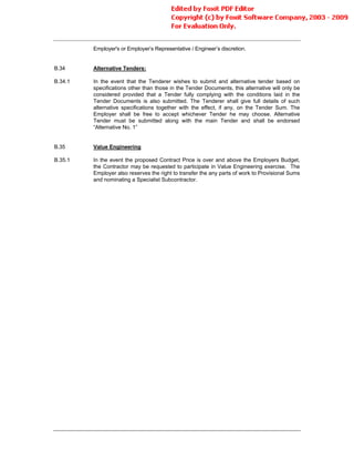 Conditions Of Contract