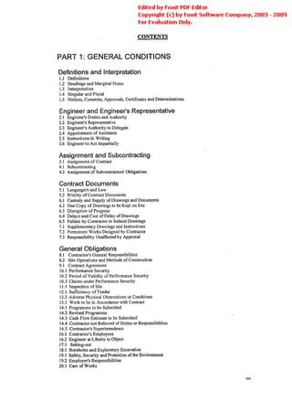 Conditions Of Contract