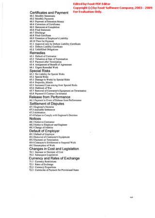 Conditions Of Contract