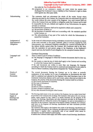 Conditions Of Contract