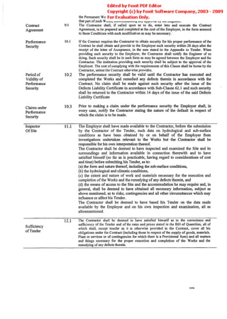 Conditions Of Contract