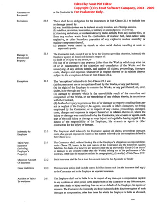 Conditions Of Contract