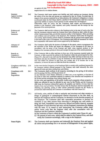 Conditions Of Contract