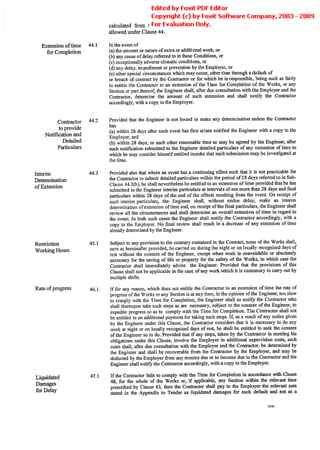 Conditions Of Contract