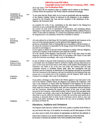 Conditions Of Contract