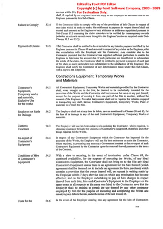 Conditions Of Contract