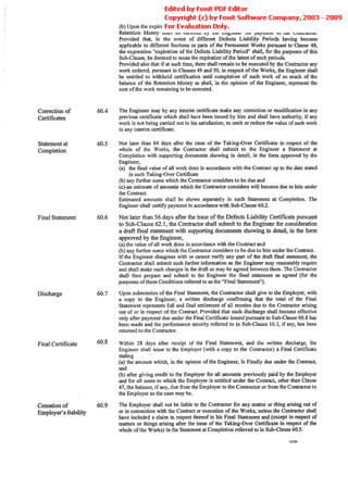 Conditions Of Contract