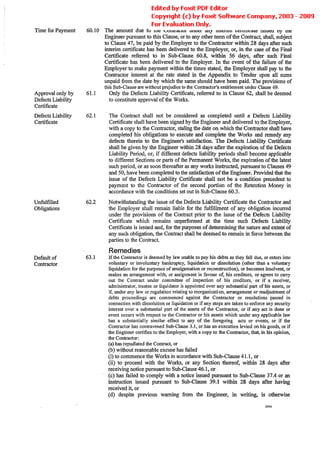 Conditions Of Contract