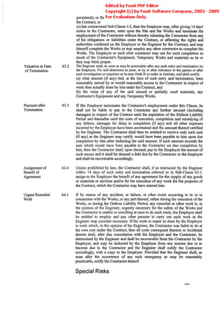 Conditions Of Contract