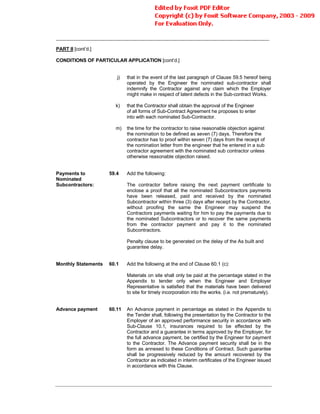 Conditions Of Contract