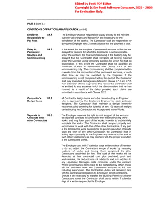 Conditions Of Contract