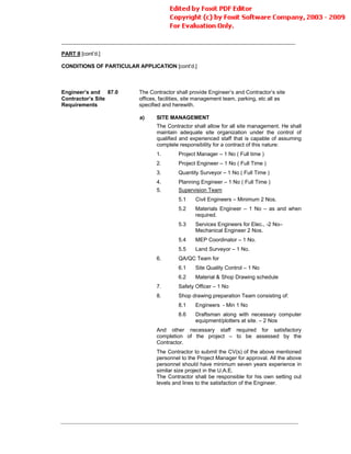 Conditions Of Contract