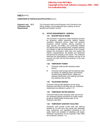 Conditions Of Contract