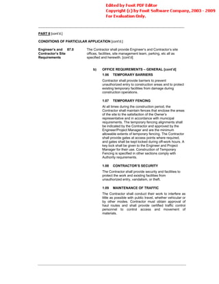 Conditions Of Contract