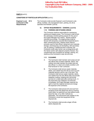 Conditions Of Contract