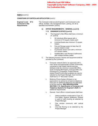 Conditions Of Contract