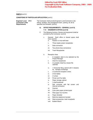 Conditions Of Contract