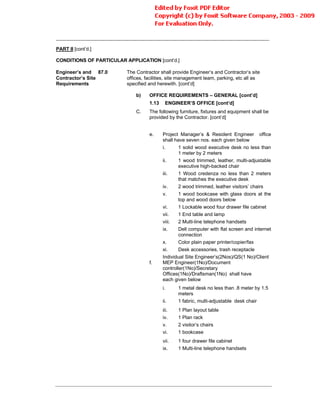 Conditions Of Contract