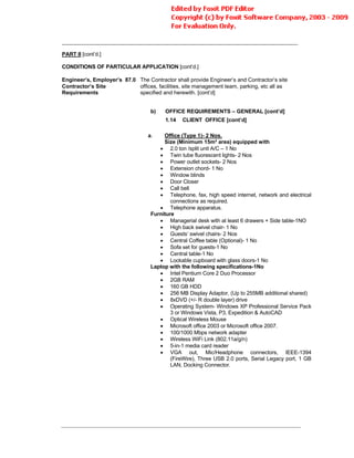 Conditions Of Contract