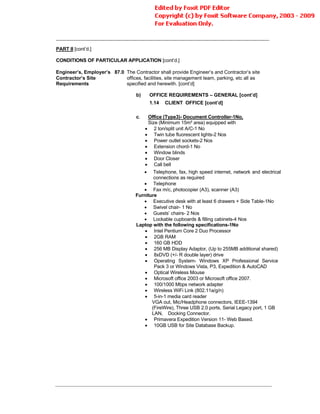 Conditions Of Contract