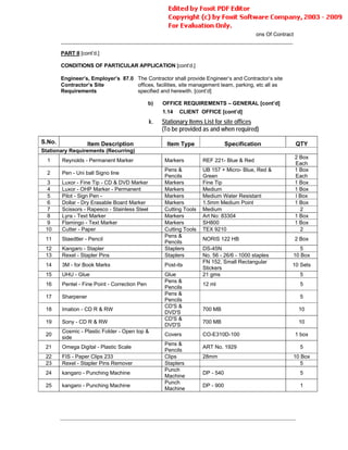 Conditions Of Contract