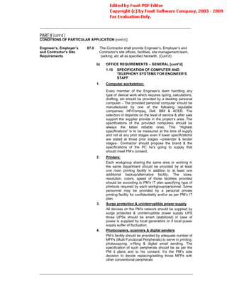 Conditions Of Contract