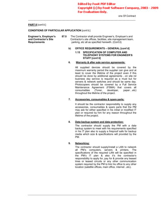 Conditions Of Contract