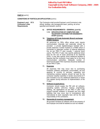 Conditions Of Contract