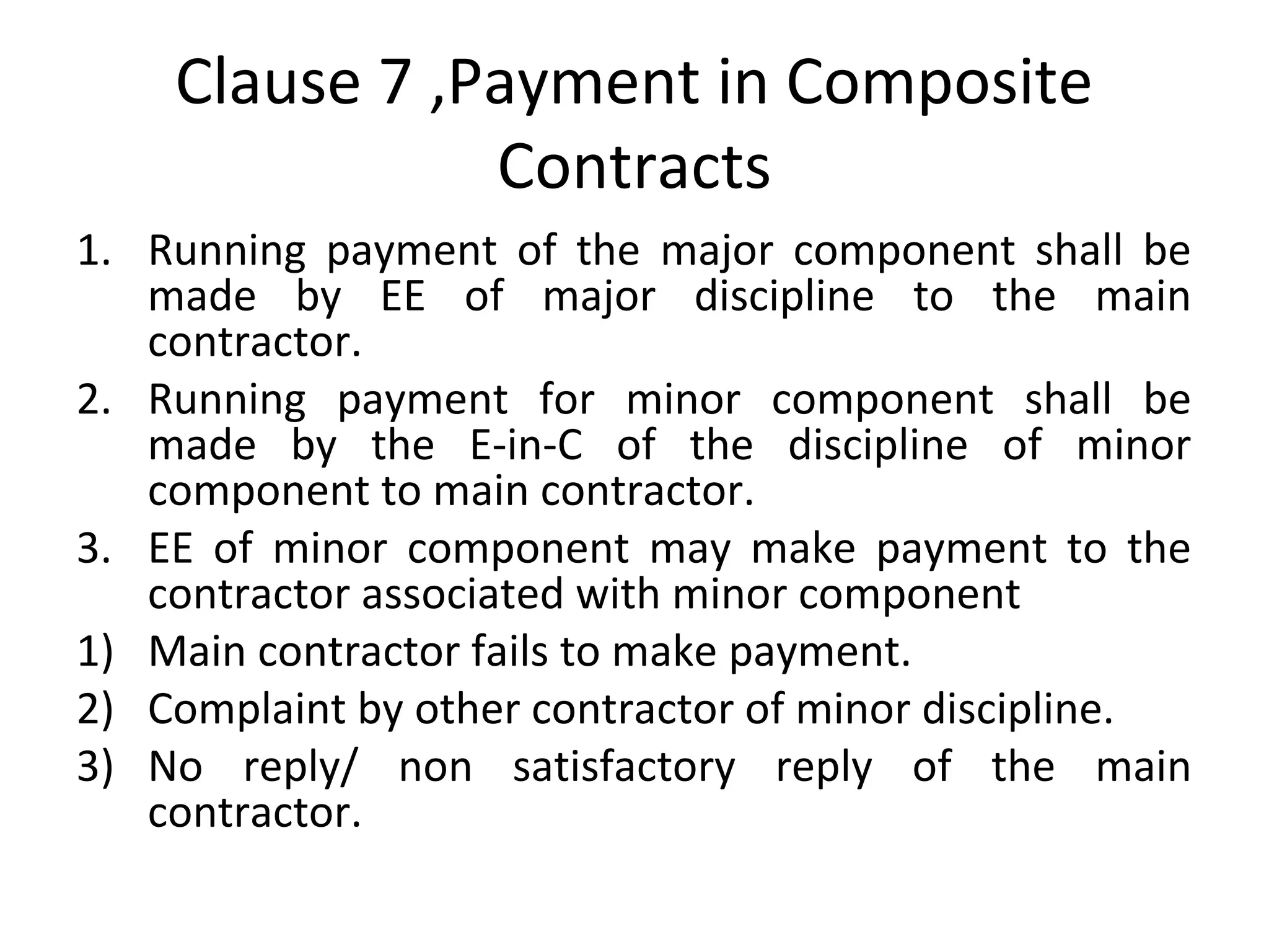 Conditions of CPWD contract in INDIA | PPT